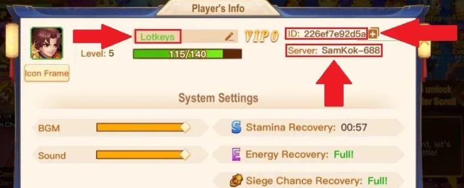 How to find your Dynasty Heros User ID on the in-game profile page