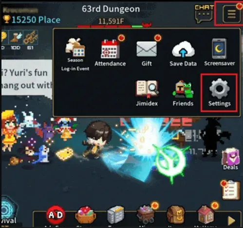 Heroic Uncle Kim settings screen showing the User ID