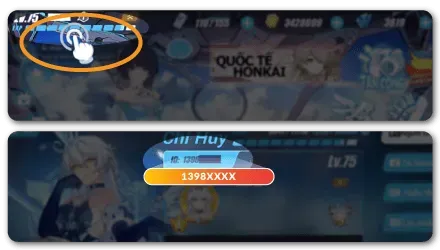 Honkai Impact 3rd profile page showing the UID