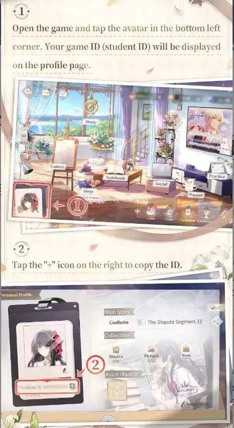 How to find your Lovebrush Chronicles User ID