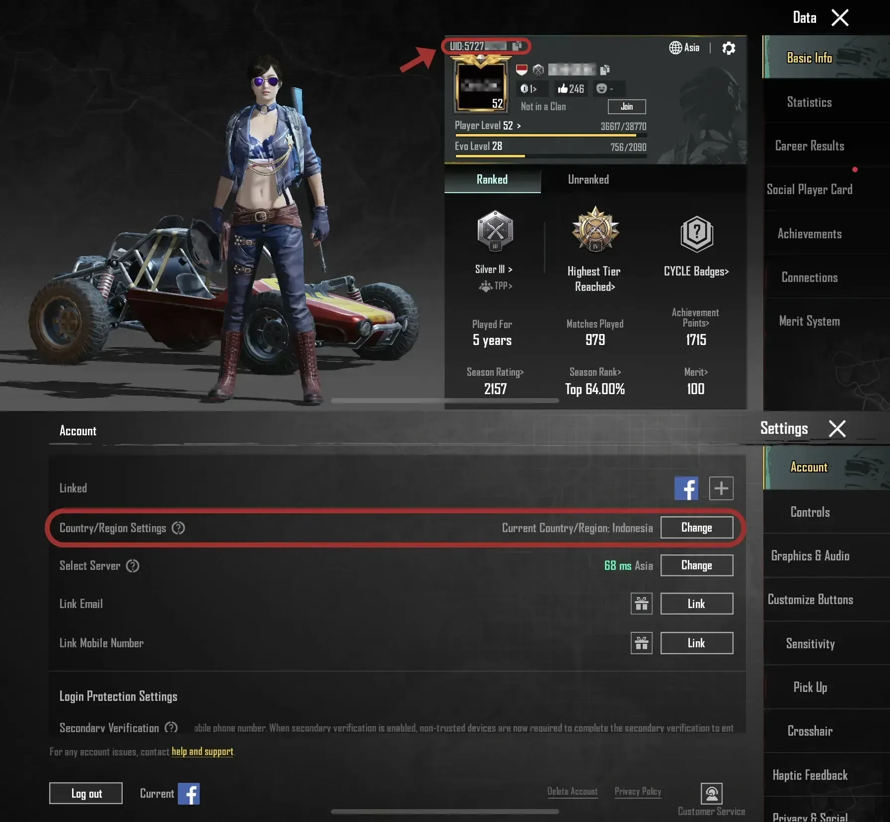 Cara menemukan User ID PUBG Mobile