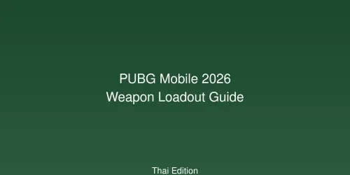PUBG Mobile 2026: คู่มืออาวุธและอุปกรณ์เสริม - โหลดเอาต์ที่ดีที่สุดสำหรับทุกสถานการณ์