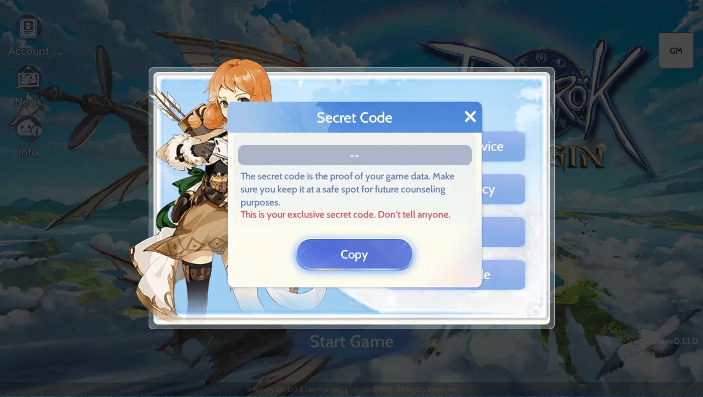 How to find your Ragnarok Origin Secret Code in the Reward menu