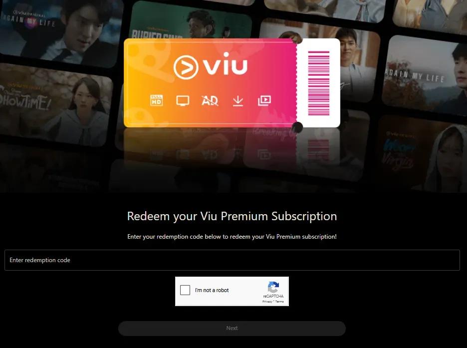 Cara menukarkan kode voucher Viu Premium
